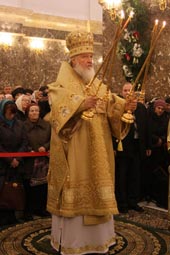 На всенощном бдении в Кафедральном соборе Христа Спасителя г.Калининграда 