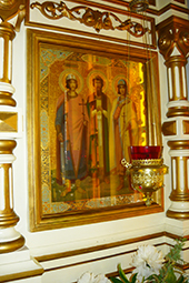 Храмовая икона трех Виленских мучеников