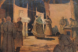 Богослужение на позициях