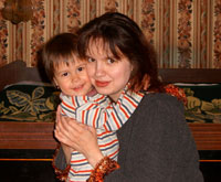 Маргарита Ожогова с дочкой Лизой