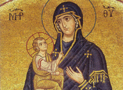 Мозаичная икона Пресвятой Богородицы Одигитрия