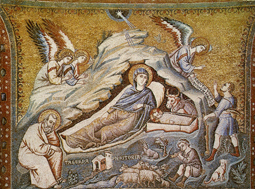 Мозаичный образ Рождество Христово. XIII век
