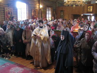 Окончание праздничной литургии