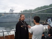Интервью с духовенством перед морским походом