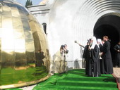 Освящение Патриархом купола Свято-Андреевского храма