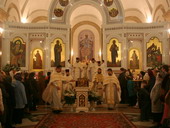 Фото 4. Перед выходом на крестный ход...